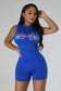 Handsy Thoughts Romper Blue