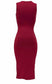 Burgundy Plain Dress